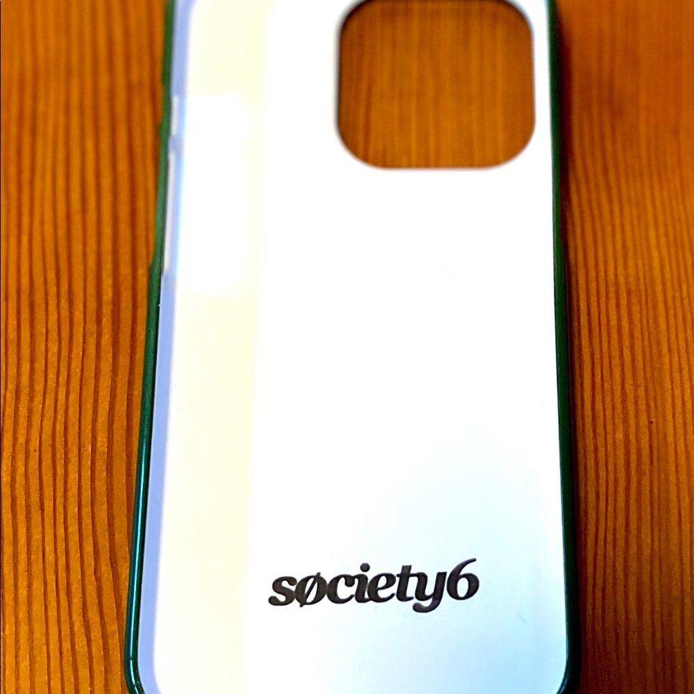 Brand new Society 6 Green Plastic iPhone case